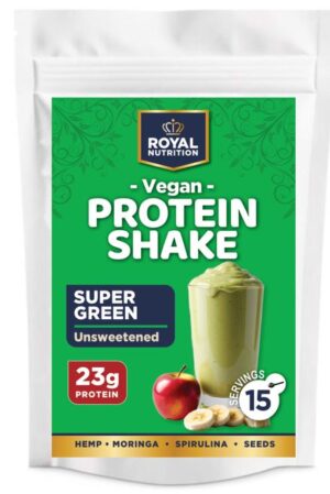 Vegan Super Green Protein Shake - Unsweetened (Royal Nutrition) 450g