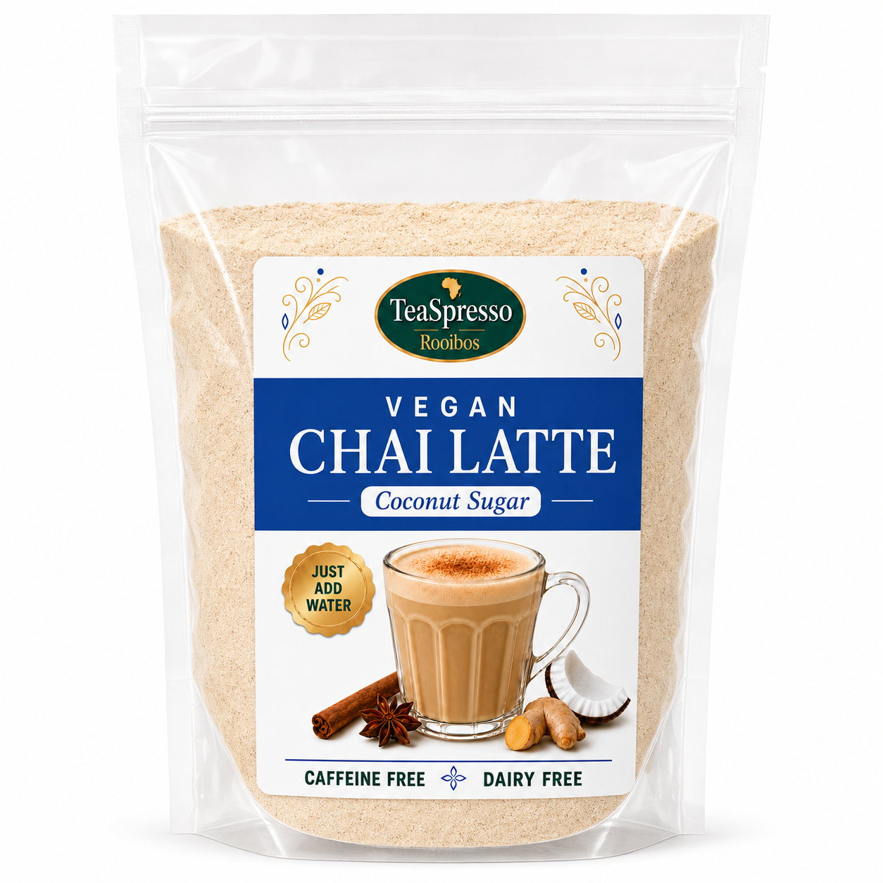 Vegan Chai Latte - Coconut Milk, Coconut sugar (Teaspresso) 1kg