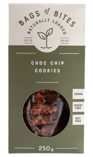 Vegan Choc Chip Cookies (Bags of bites) 250g