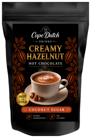 Creamy Hazelnut Hot Choc - Coconut sugar (Cape dutch) 220g