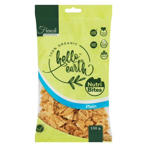 Hello Earth Plain Nutri Bites 130g