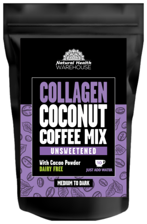 Collagen Coconut Coffee mix - Unsweetened (Dairy free), 150g