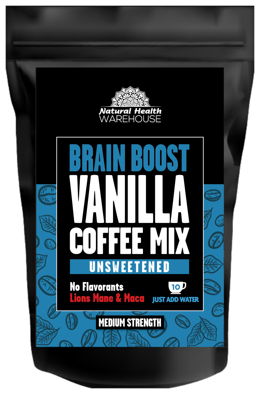 Brain Boost Coffee Mix - Lions mane & Maca, 170g