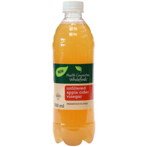 Apple cider Vinegar, Unfiltered (Health-connection) 500ml plastic