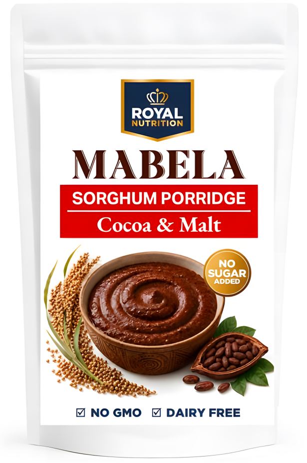 Mabela Sorghum Porridge - Cocoa & Malt (Royal Nutrition) 350g