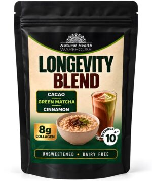 Longevity Blend - Cacao, Collagen, Matcha, 140g (Natural health)